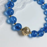 Maris Cordis Blue Crystal Bracelet - Erase Anxiety - Cerapoet